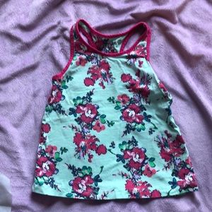 Girls Lands’ End racerback floral tank